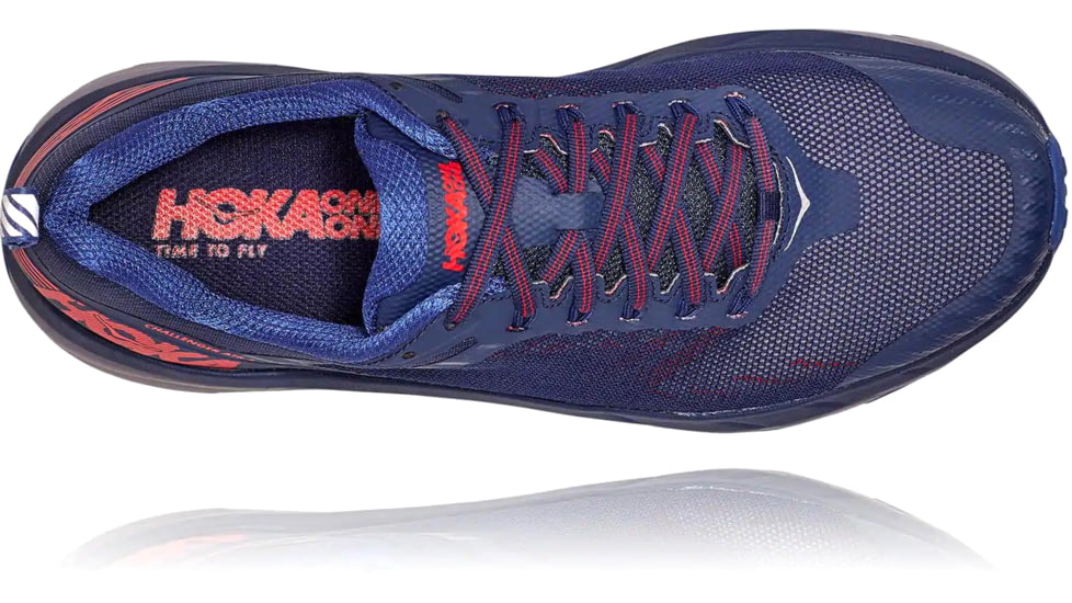 Hoka Challenger ATR 5 Trailrunning Shoes - Mens, Dark Blue/High Risk Red, 11 US, Medium, 1104093-DBHRR-11