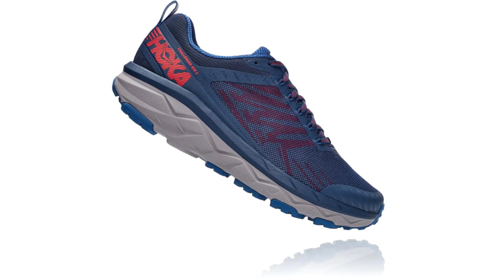 Hoka Challenger ATR 5 Trailrunning Shoes - Mens, Dark Blue/High Risk Red, 11 US, Medium, 1104093-DBHRR-11