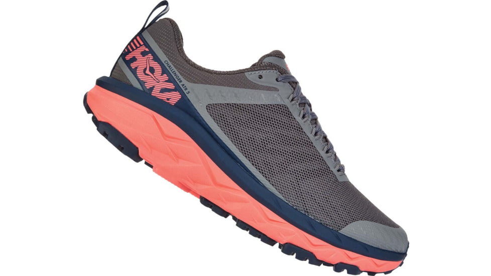 Hoka Challenger ATR 5 Trailrunning Shoes - Womens, Charcoal Gray/Fusion Coral, 6.5, 1104094-CGFC-6.5