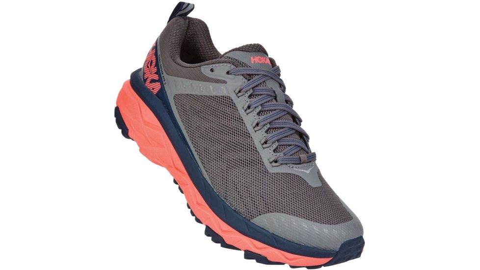 Hoka Challenger ATR 5 Trailrunning Shoes - Womens, Charcoal Gray/Fusion Coral, 6.5, 1104094-CGFC-6.5