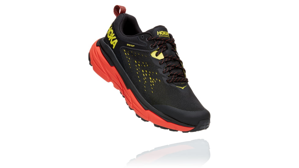 Hoka Challenger ATR 6 GTX Trail Running Shoes - Men's, Black/Green Sheen, 9, D, 1116876-BGSH-09D