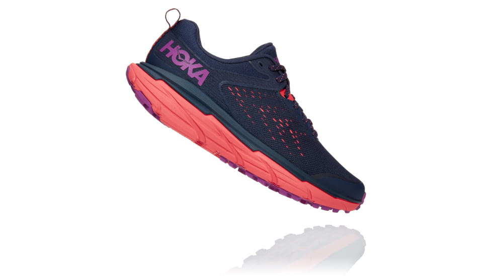 Hoka Challenger ATR 6 Shoes - Womens, Black Iris/Hot Coral, 7B, 1106512-BIHC-07B