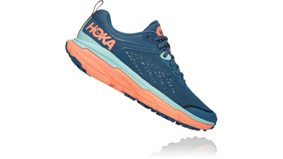 Hoka Challenger ATR 6 Trail Running Shoes - Womens, Real Teal / Cantaloupe, 7.5B, 1106512-RTCN-07.5B