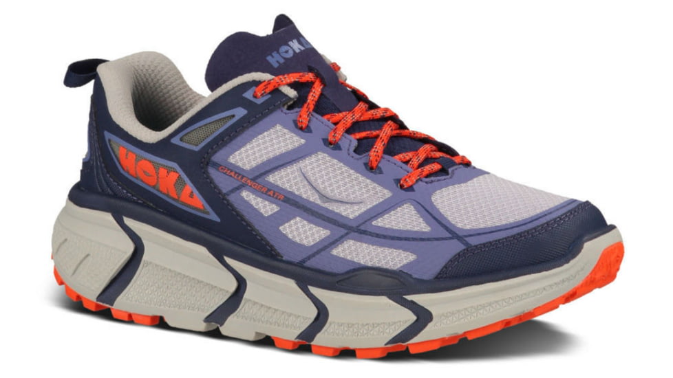 Hoka Challenger ATR Trail Running Shoe - Women's-Astral Aura/Flame-Medium-10.5 US