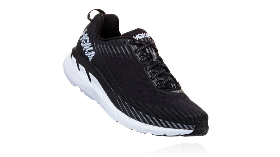 Hoka Clifton 5 Road Running Shoe - Mens, 1093755-BWHT, 7, Medium, 1093755-BWHT-7