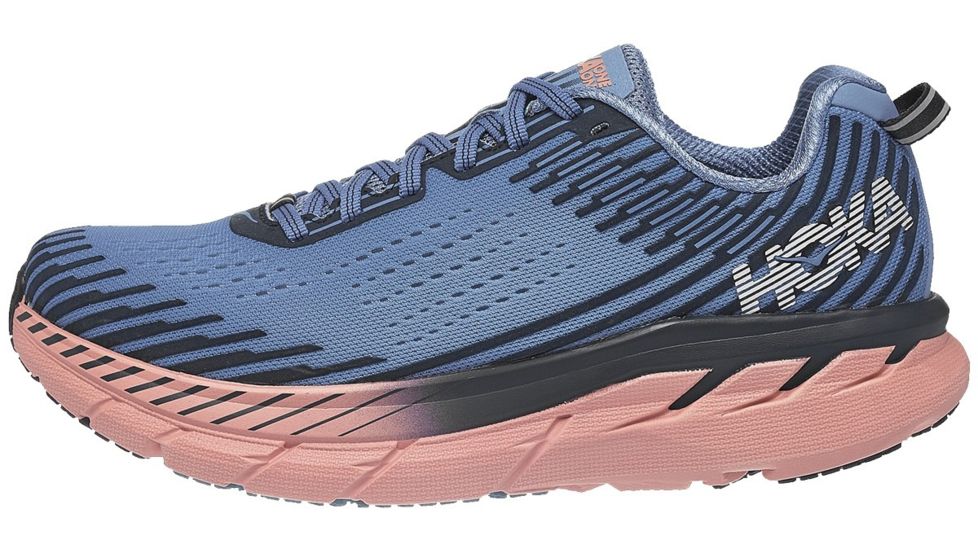 Hoka Clifton 5 Road Running Shoes - Womens, Allure/Mood Indigo, Medium, 6, 1093756-AMIN-6