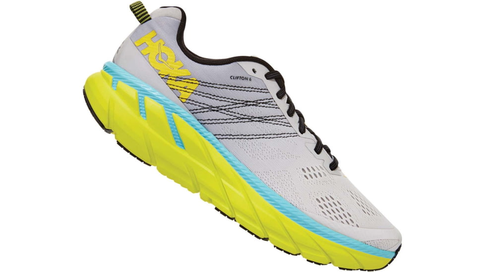 Hoka Clifton 6 Road Running Shoes - Mens, Lunar Rock/Nimbus Cloud, 10, 1102872-LRNC-10
