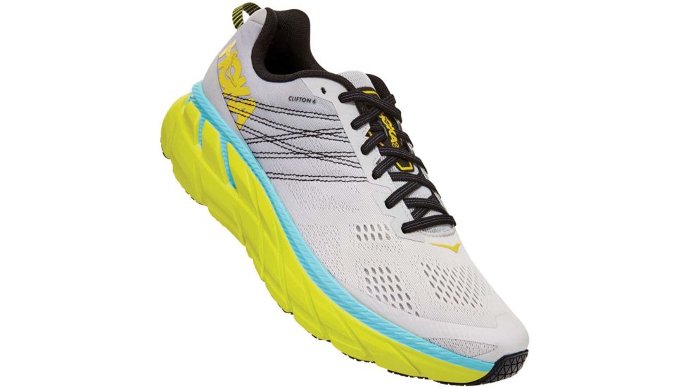 Hoka Clifton 6 Road Running Shoes - Mens, Lunar Rock/Nimbus Cloud, 10, 1102872-LRNC-10