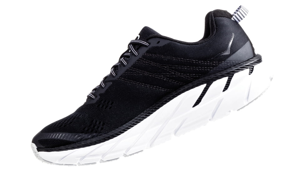 Hoka Clifton 6 Running Shoes - Mens, Black / White, Medium, 7, 1102872-BWHT-07