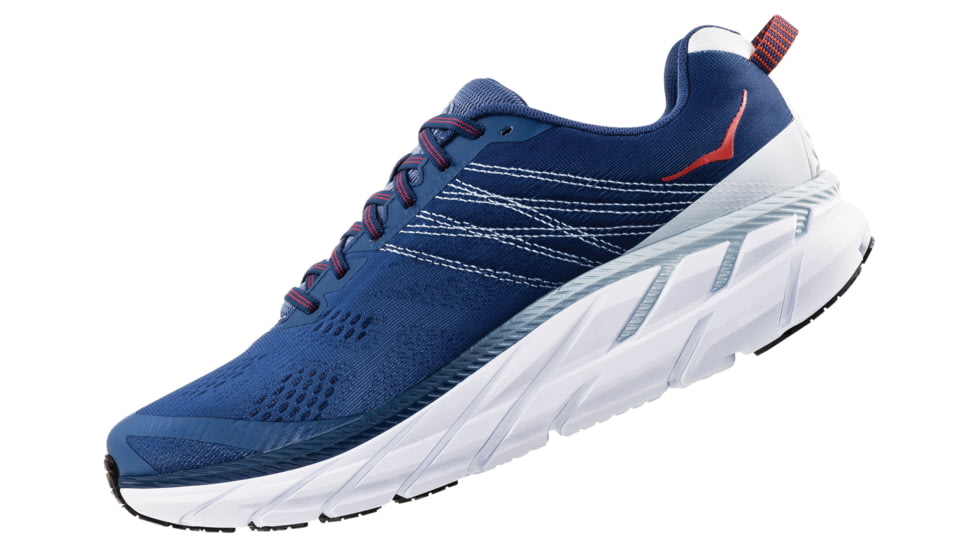 Hoka Clifton 6 Running Shoes - Mens, Ensign Blue / Plein Air, Medium, 7, 1102872-EBPA-07