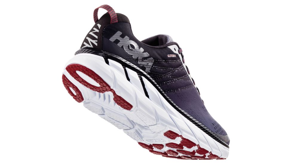 Hoka Clifton 6 Running Shoes - Mens, Gull / Obsidian, Medium, 7, 1102872-GOBS-07