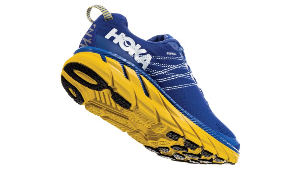 Hoka Clifton 6 Running Shoes - Mens, Nebulas Blue / Lemon, Medium, 7, 1102872-NBLM-07