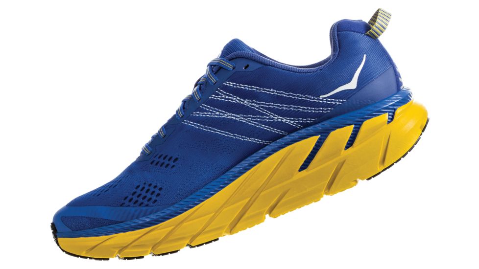 Hoka Clifton 6 Running Shoes - Mens, Nebulas Blue / Lemon, Medium, 7, 1102872-NBLM-07