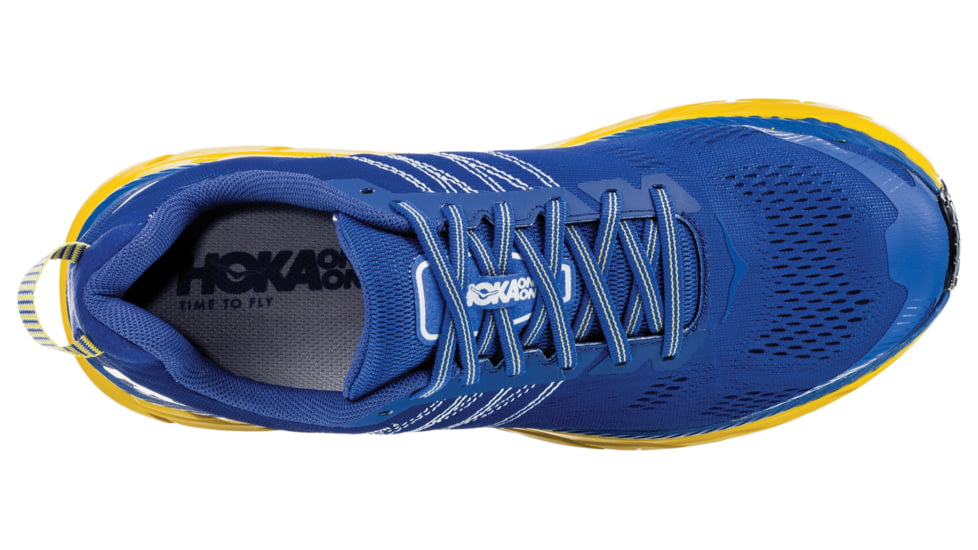 Hoka Clifton 6 Running Shoes - Mens, Nebulas Blue / Lemon, Medium, 7, 1102872-NBLM-07