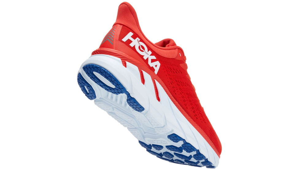 Hoka Clifton 7 Road Running Shoes - Mens, Fiesta/White, 11, Regular, 1110508-FWT-11