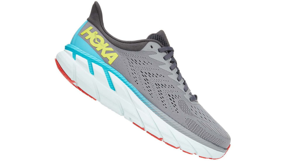 Hoka Clifton 7 Road Running Shoes - Mens, Wild Dove/Dark Shadow, 8.5, 1110508-WDDS-08.5