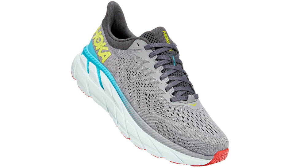 Hoka Clifton 7 Road Running Shoes - Mens, Wild Dove/Dark Shadow, 8.5, 1110508-WDDS-08.5