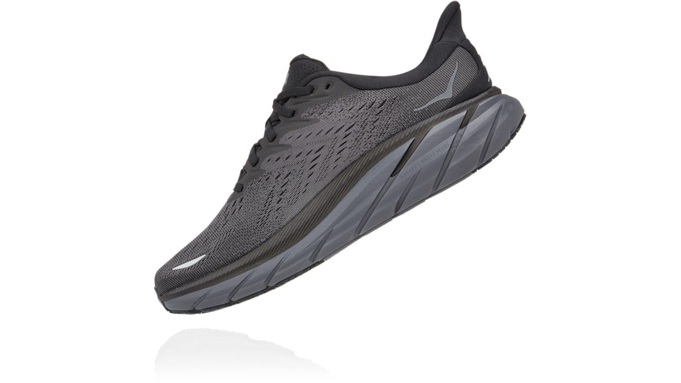 Hoka Clifton 8 Road Running Shoes - Mens, Black / Black, 10D, 1119393-BBLC-10D
