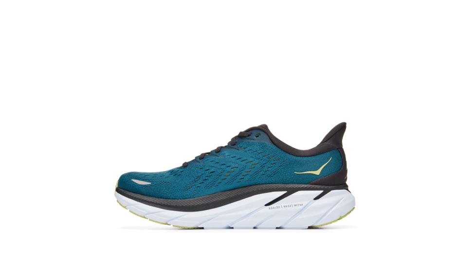 Hoka Clifton 8 Road Running Shoes - Mens, Blue Coral / Butterfly, 12D, 1119393-BCBT-12D