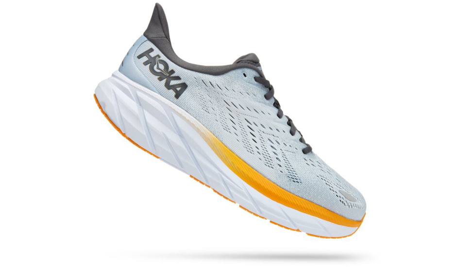 Hoka Clifton 8 Road Running Shoes - Mens, Blue Fog / Plein Air, 10D, 1119393-BFPA-10D
