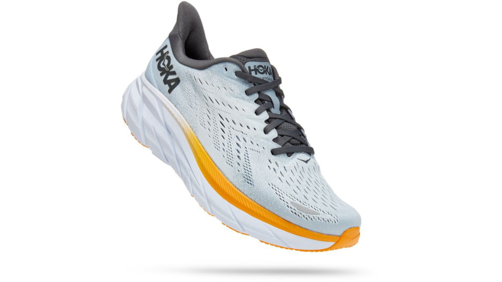 Hoka Clifton 8 Road Running Shoes - Mens, Blue Fog / Plein Air, 10D, 1119393-BFPA-10D
