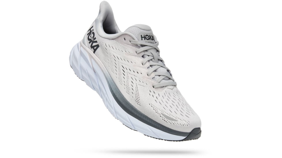 Hoka Clifton 8 Road Running Shoes - Men's, Lunar Rock / Nimbus Cloud, 13EE, 1121374-LRNC-13EE