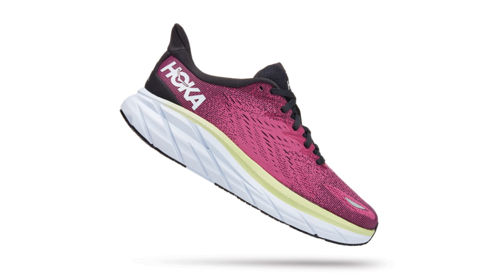 Hoka Clifton 8 Road Running Shoes - Womens, Blue Graphite / Ibis Rose, 9D, 1121375-BGIR-09D