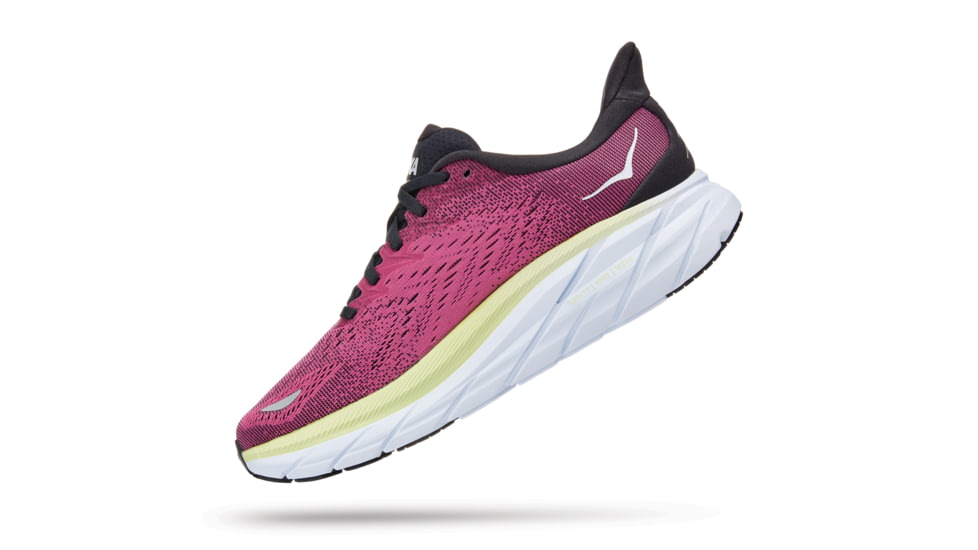 Hoka Clifton 8 Road Running Shoes - Womens, Blue Graphite / Ibis Rose, 9D, 1121375-BGIR-09D