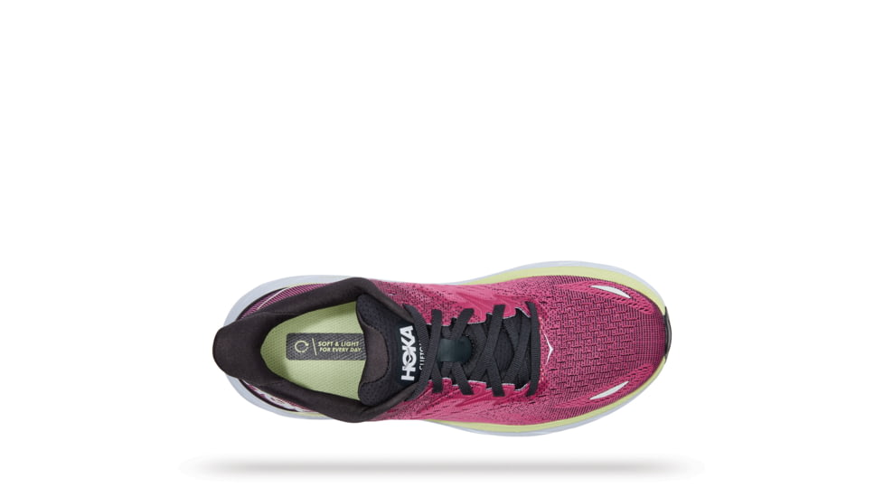 Hoka Clifton 8 Road Running Shoes - Womens, Blue Graphite / Ibis Rose, 9D, 1121375-BGIR-09D