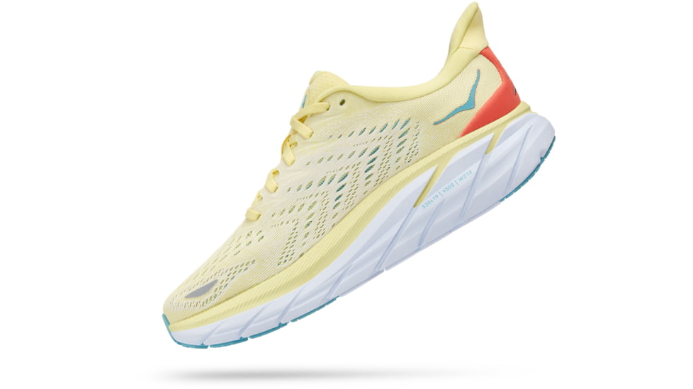 Hoka Clifton 8 Road Running Shoes - Womens, Yellow Pear / Sweet Corn, 5.5B, 1119394-YPSC-05.5B