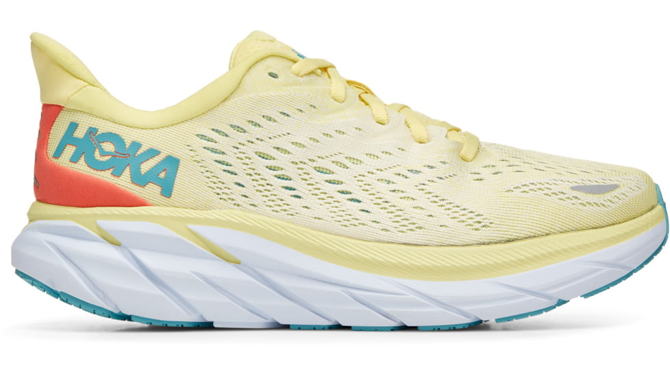 Hoka Clifton 8 Road Running Shoes - Womens, Yellow Pear / Sweet Corn, 5.5B, 1119394-YPSC-05.5B