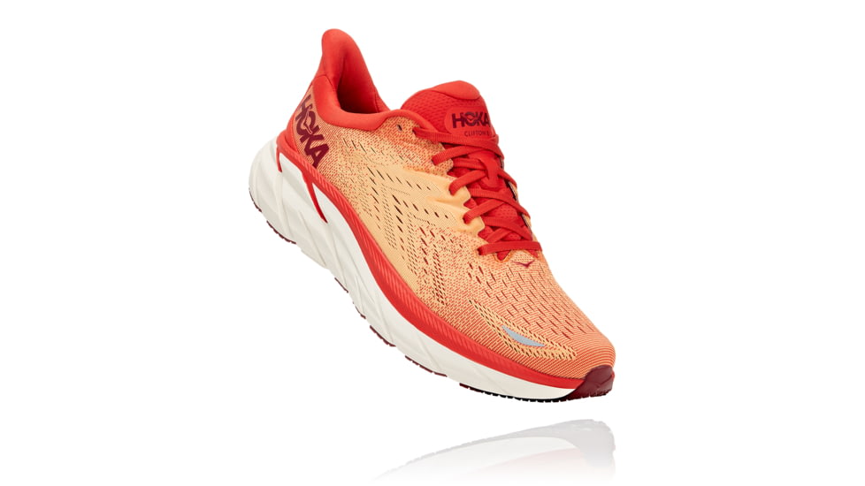 Hoka Clifton 8 Shoes - Mens, Fiesta/Blazing Orange, 10.5D, 1119393-FBOR-10.5D