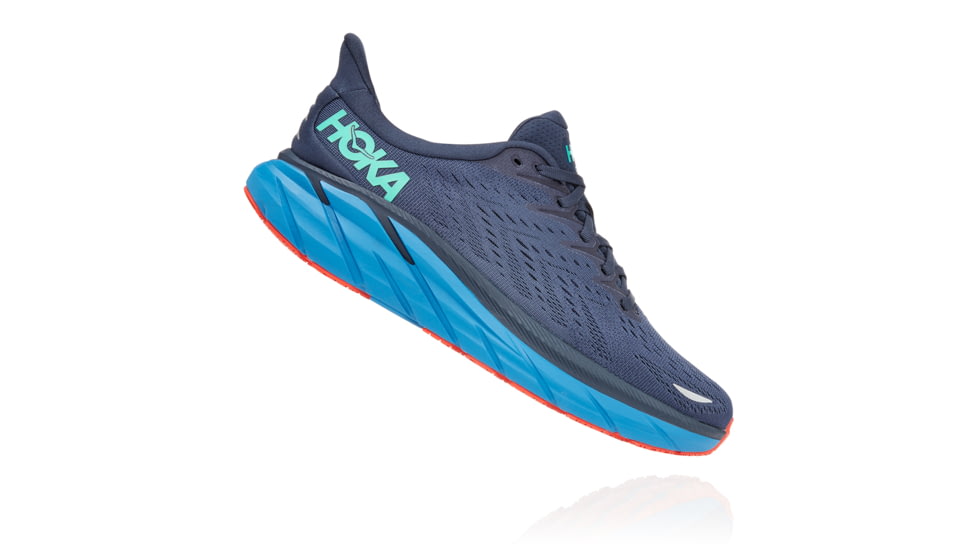 Hoka Clifton 8 Shoes - Mens, Outer Space/Vallarta Blue, 10.5D, 1119393-OSVB-10.5D