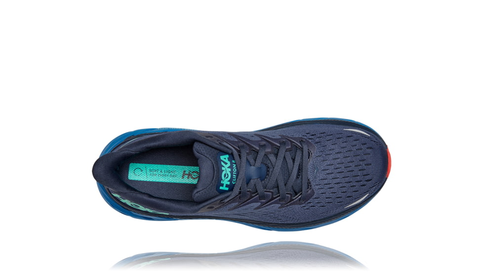 Hoka Clifton 8 Shoes - Mens, Outer Space/Vallarta Blue, 10.5D, 1119393-OSVB-10.5D