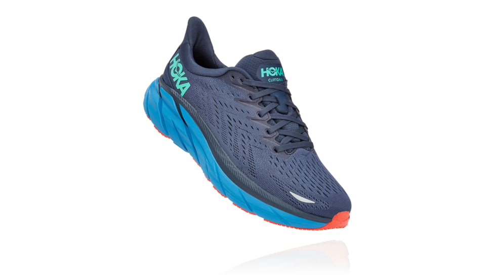 Hoka Clifton 8 Shoes - Mens, Outer Space/Vallarta Blue, 10.5D, 1119393-OSVB-10.5D