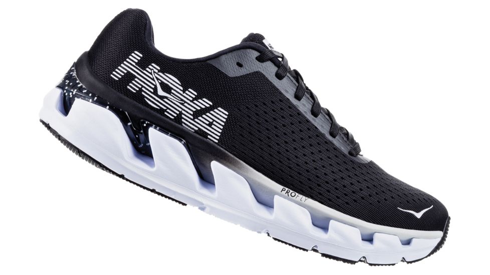 Hoka Elevon Running Shoe - Mens, Black / White, Medium, 7, 1019267-BWHT-07