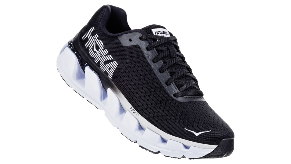 Hoka Elevon Running Shoe - Mens, Black / White, Medium, 7, 1019267-BWHT-07