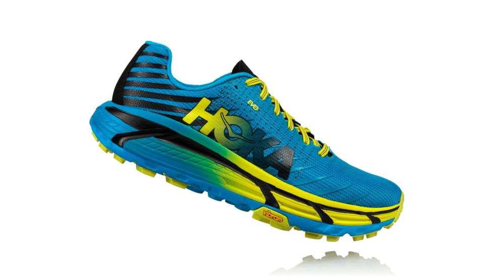 Hoka Evo Mafate Trail Running Shoes - Men's, Cyan/Citrus, Medium, 10, 1091575-CCTRS-10