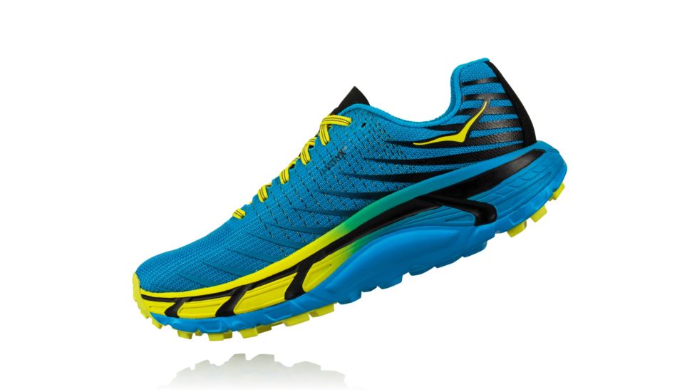 Hoka Evo Mafate Trail Running Shoes - Men's, Cyan/Citrus, Medium, 10, 1091575-CCTRS-10