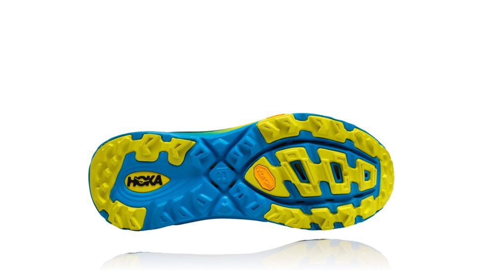 Hoka Evo Mafate Trail Running Shoes - Men's, Cyan/Citrus, Medium, 10, 1091575-CCTRS-10