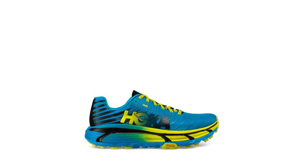 Hoka Evo Mafate Trail Running Shoes - Men's, Cyan/Citrus, Medium, 10, 1091575-CCTRS-10
