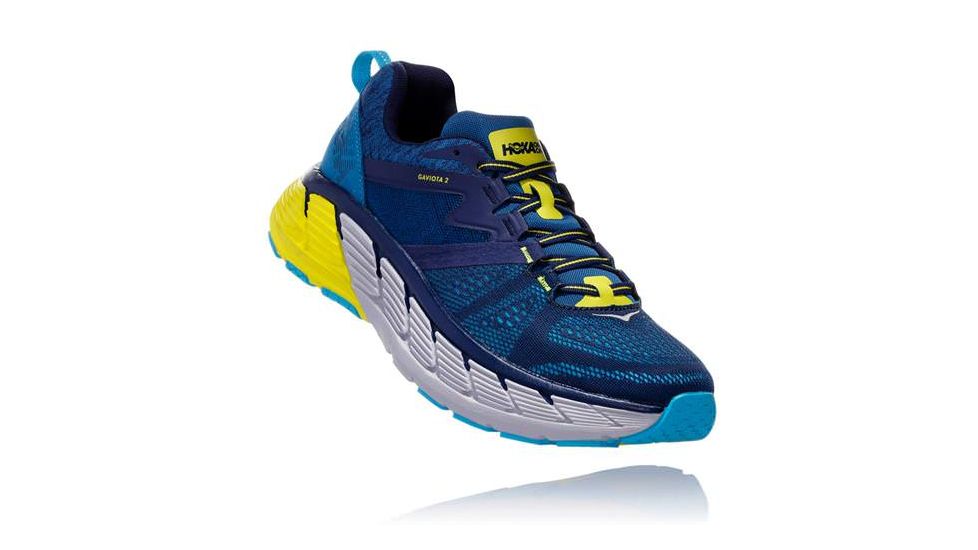 Hoka Gaviota 2 Road Running Shoes - Mens, Black Iris/Seaport, Medium, 9.5, 1099629-BISP-9.5