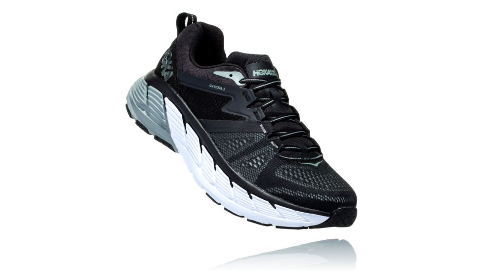 Hoka Gaviota 2 Road Running Shoes - Mens, Black/Wrought Iron, Medium, 7, 1099629-BWIN-7