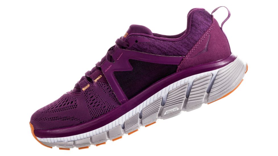 Hoka Gaviota 2 Running Shoes - Womens, Grape Juice / Bright Marigold, Medium, 5, 1099630-GJBM-05