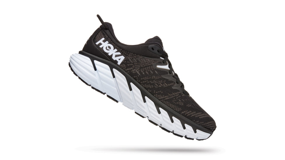Hoka Gaviota 4 Shoes - Womens, Black / White, 7B, 1123199-BWHT-07B