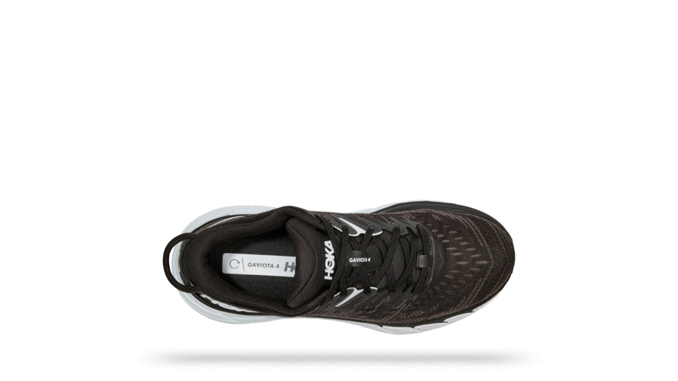 Hoka Gaviota 4 Shoes - Womens, Black / White, 6.5D, 1123201-BWHT-06.5D
