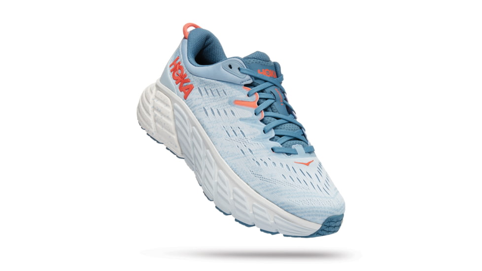 Hoka Gaviota 4 Shoes - Womens, Blue Fog / Plein Air, 7B, 1123199-BFPA-07B