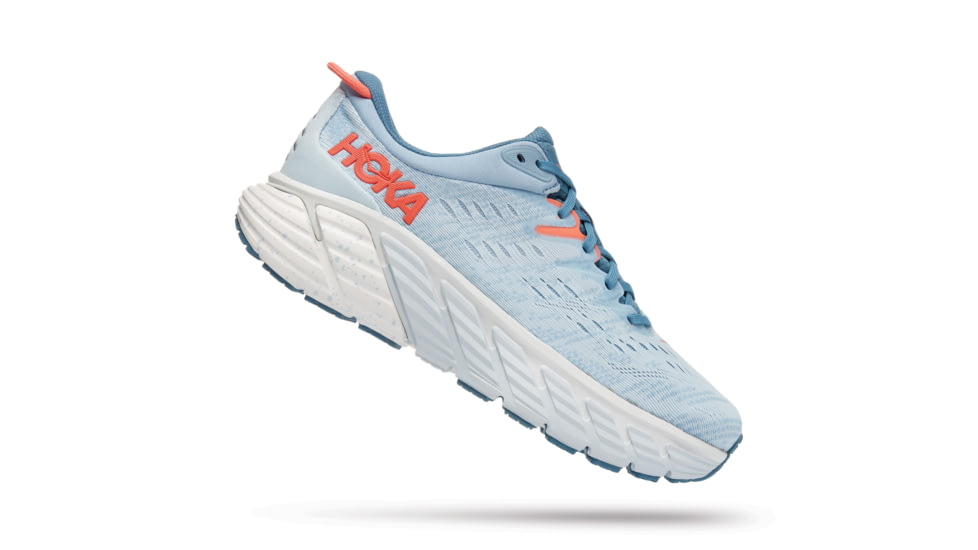 Hoka Gaviota 4 Shoes - Womens, Blue Fog / Plein Air, 6D, 1123201-BFPA-06D