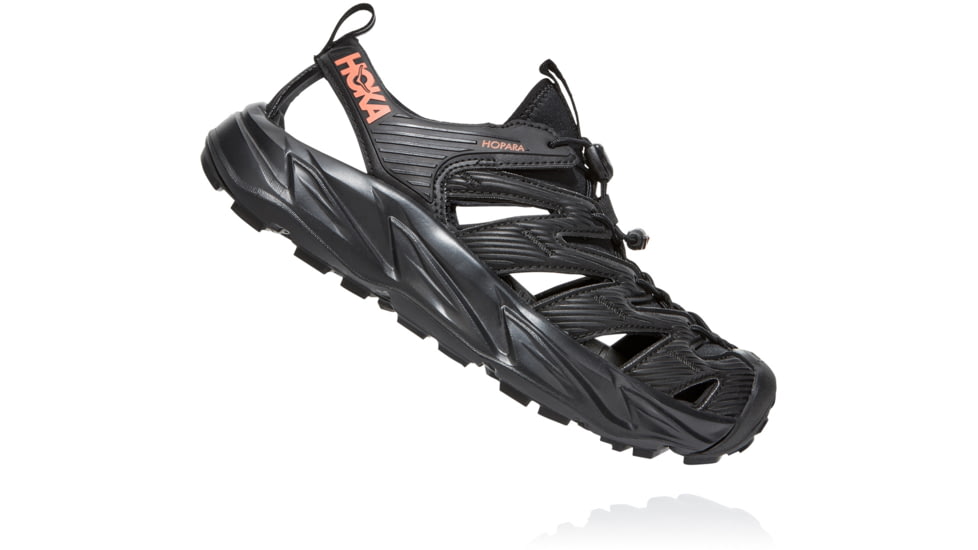 Hoka Hopara Hiking Shoes - Womens, Black / Fusion Coral, 10, 1106535-BFCR-10