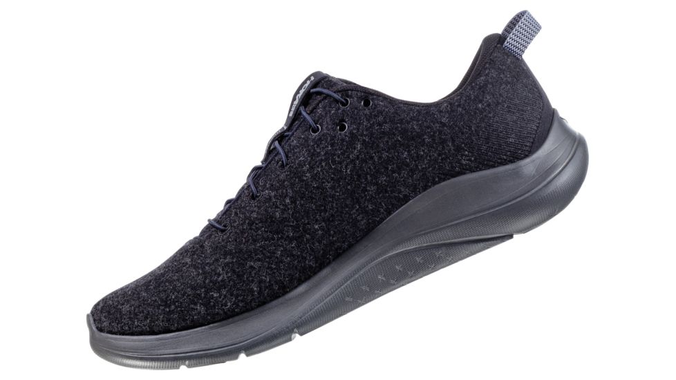 Hoka Hupana Flow Wool Running Shoes - Mens, Black / Dark Shadow, Wide, 8.5, 1106690-BDSD-08.5EE